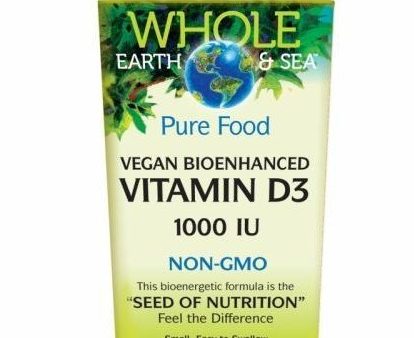 Whole earth & sea - vegan bioenhanced vitamin d3 1000 iu - non gmo - 90 vcaps Online Sale