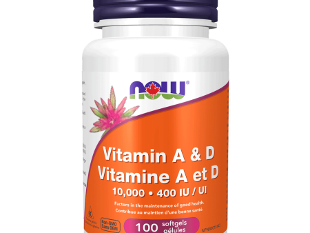 Now - vitamin a & d 10,000 iu   400 iu 100 softgels For Cheap