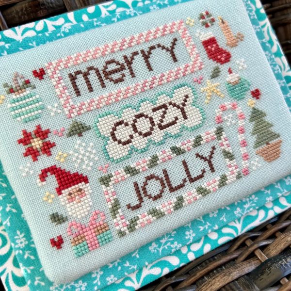 Merry Cozy Jolly - Sweet Wing Studio - Cross Stitch Pattern Hot on Sale