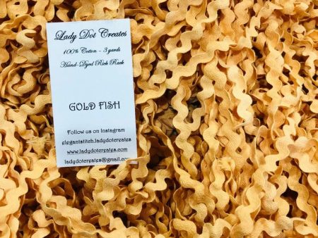 Gold Fish Rick Rack - Lady Dots Creates Finishing Trims Sale