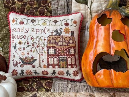 Candy Apple House -  The Houses on Pumpkin Lane #6 - Pansy Patch Quilts and Stitchery Online Sale