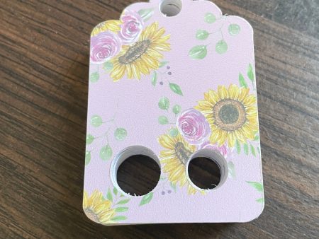 Floss Keepers Tags Drops -   Sunflowers with Pale Pink Background For Discount