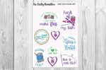 Cross Stitch Sticker Sheet for Journals, Scrapbooks or Planners Online now