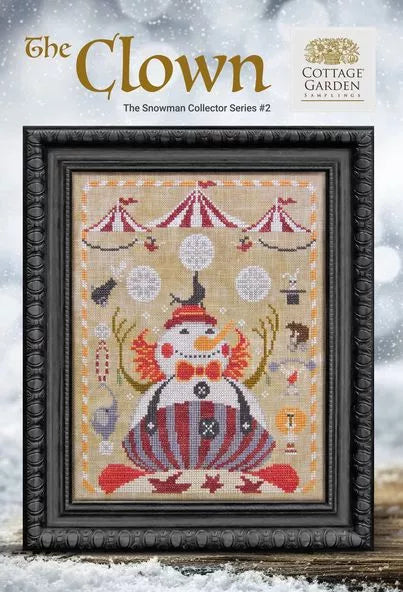 The Clown #2 -  The Snowman Collector s Series 2022-2023 - Cottage Garden Samplings - Cross Stitch Pattern Cheap