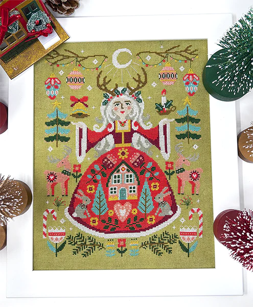 Yule Goddess - Tiny Modernist - Cross Stitch Pattern Online Hot Sale