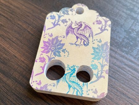 Floss Keepers Tags -  Vintage Wallpaper with Dragons For Cheap