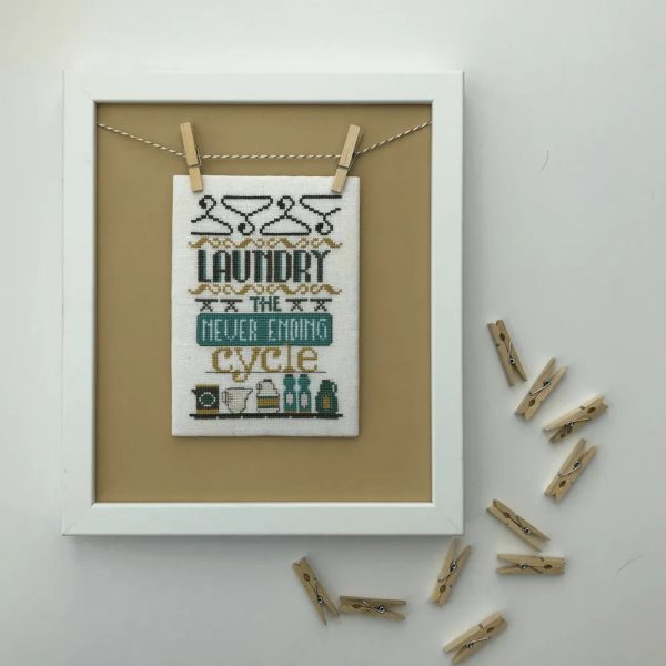 The Never Ending Cycle - The Laundry Company - Hands on Design - Cross Stitch Pattern For Cheap