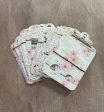 Floss Keepers Tags -  Vintage Wood with Pink Flowers For Cheap