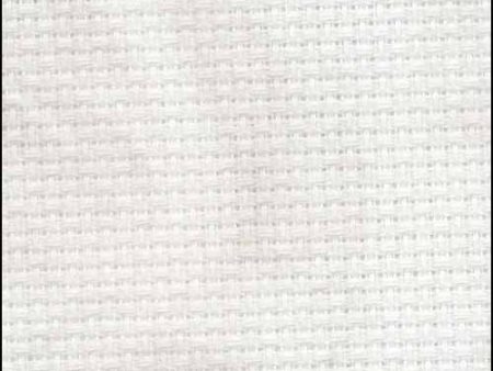 14 Count Aida - Smokey White Vintage Zweigart Cross Stitch Fabric Fashion