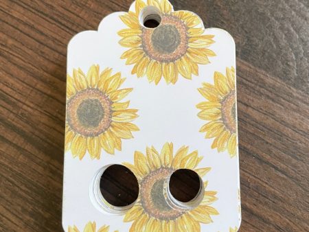 Floss Keepers Tags Drops - Watercolor Sunflowers with White background Online now