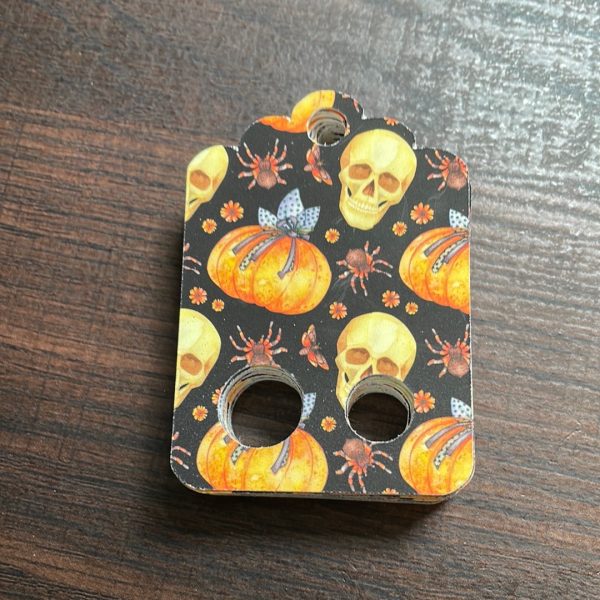 Floss Keepers Tags Drops -  Halloween Pumpkins and Skulls For Cheap