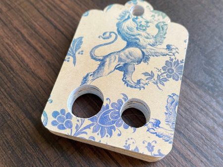 Floss Keepers Tags -  Vintage Wallpaper with Lions Online now