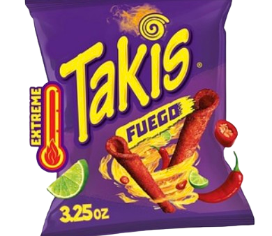 Takis - Fuego Tortilla Chips, Hot Chili Pepper & Lime Hot on Sale