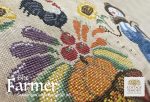 The Farmer #8-  The Snowman Collector s Series 2022-2023 - Cottage Garden Samplings - Cross Stitch Pattern on Sale