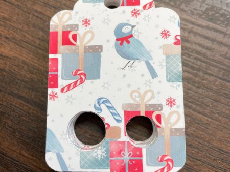 Floss Keepers Tags Drops - Christmas Blue Bird and Presents Online Sale