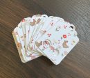 Floss Keepers Tags Drops - Floral Chicken with Cream Background Online Sale