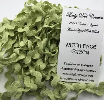 Witch Green Face - Rick Rack - Lady Dots Creates Finishing Trims For Cheap