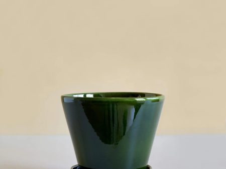 Bergs Potter Julie Pot Glazed Green Pot For Sale