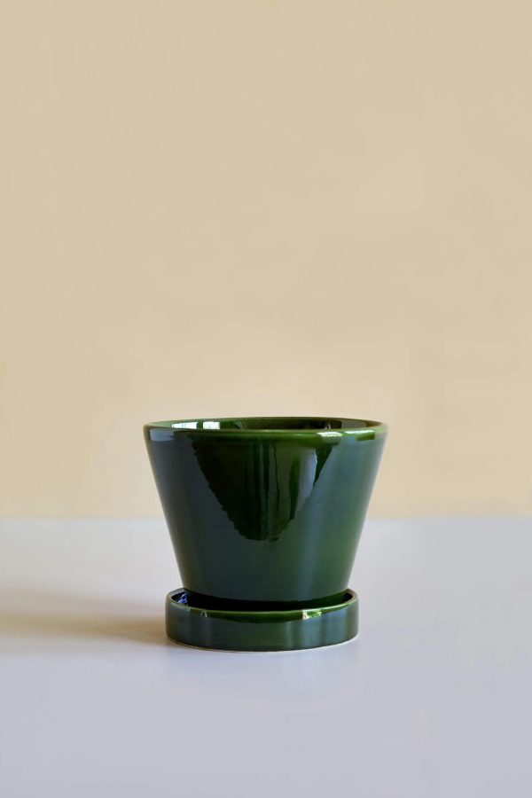 Bergs Potter Julie Pot Glazed Green Pot For Sale