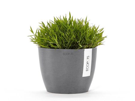 Ecopots Stockholm Recycled Plastic Pot Grey Fashion