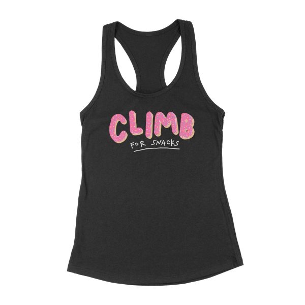 Climb for Snacks — Women s Racerback Tank Top For Sale