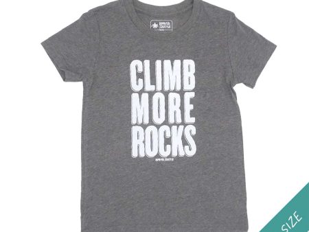 Climb More Rocks — Youth Kids  Rock Climbing T-Shirt For Discount