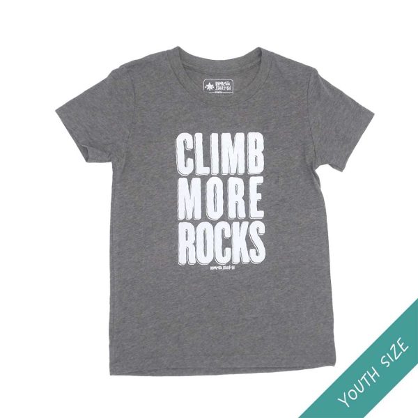 Climb More Rocks — Youth Kids  Rock Climbing T-Shirt For Discount