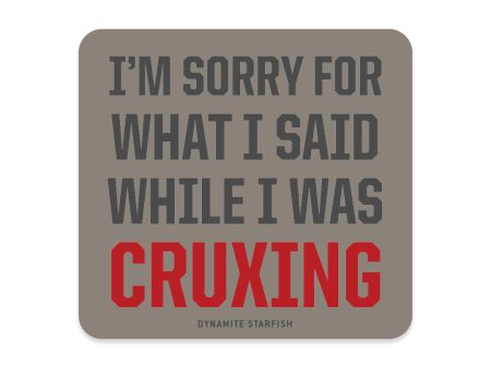 Sorry Cruxing — Rock Climbing Sticker Online Hot Sale