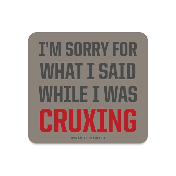 Sorry Cruxing — Rock Climbing Sticker Online Hot Sale