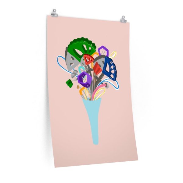 Trad Climbing Gear Bouquet — Rock Climbing Art Poster For Cheap