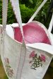 Pink Buta Zipper Tote Bag Fashion