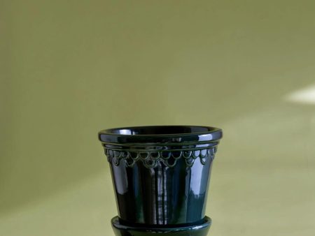 Bergs Potter Petrol Blue Glazed Copenhagen Pot Online now