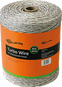 Gallagher 656  White Turbo Fence Wire Hot on Sale