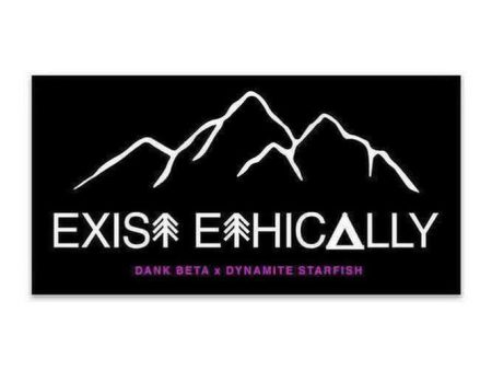 Exist Ethically — 3  x 1.5  Sticker Cheap