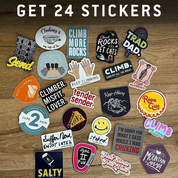 Full Collection — Rock Climbing Sticker Pack Hot on Sale