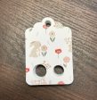 Floss Keepers Tags Drops - Bunnies and Flowers with Cream Background Fashion