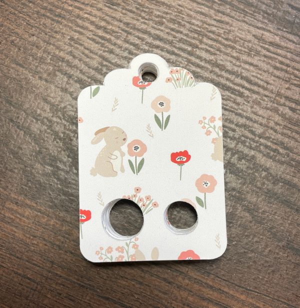 Floss Keepers Tags Drops - Bunnies and Flowers with Cream Background Fashion