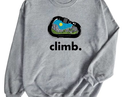 CLIMB: YOSEMITE CARABINER — Unisex Crewneck Sweatshirt Fashion