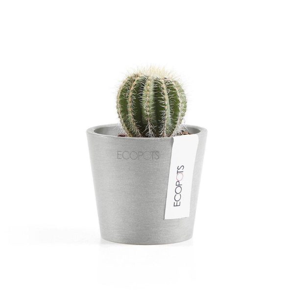 Ecopots Amsterdam Recycled Plastic Pot Light Grey on Sale