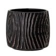 Hena Black Stoneware Pot by Bloomingville Online Sale