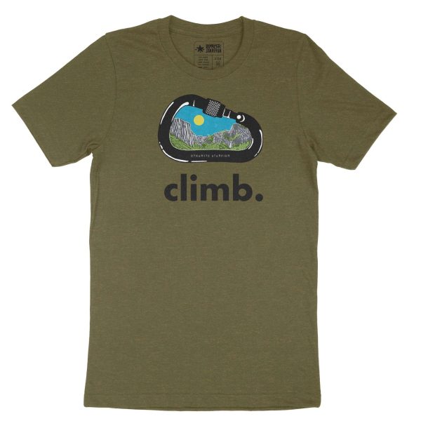 Climb: Yosemite Carabiner — Unisex Rock Climbing T-Shirt Fashion