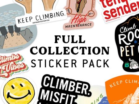 Full Collection — Rock Climbing Sticker Pack Hot on Sale