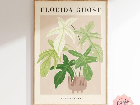 Philodendron Florida Ghost Art Print Sale