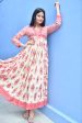 Cream Floral Anarkali Kurta For Cheap