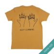 Keep Climbing Taped Hands — Youth Kid s Rock Climbing T-Shirt Hot on Sale