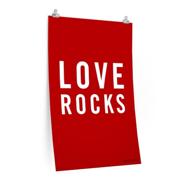 Love Rocks — Rock Climbing Art Poster For Cheap