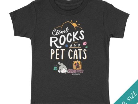 Climb Rocks and Pet Cats — Toddler T-shirt on Sale