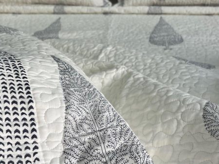 Serene Cypress Quilted bedcover : Tranquil Retreat Hot on Sale