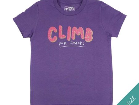 Climb for Snacks — Youth T-Shirt Online