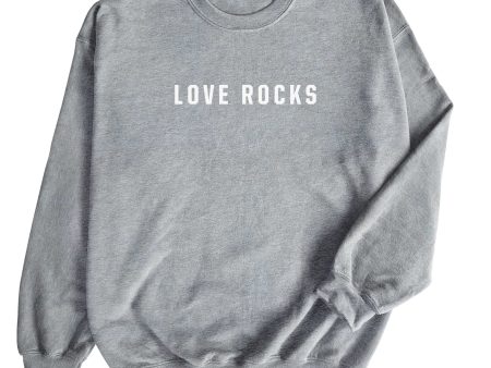 Love Rocks — Unisex Crewneck Sweatshirt Online Hot Sale